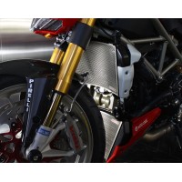 Motocorse Titanium Radiator and Oil Cooler Guards for the Ducati Streetfighter 1098 / 848